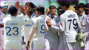 IND 307 All Out in 103.2 Overs (Lunch, Trail By 46 Runs) | India vs England Live Score Updates of 4th Test 2024 Day 3: Dhruv Jurel, Shoaib Bashir Help Teams Share Spoils in Opening Session